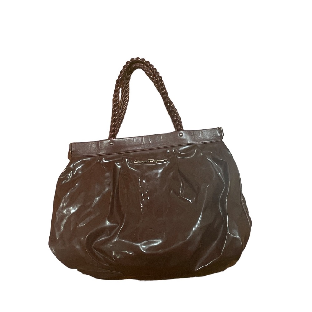 SALVATORE FERRAGAMO Bag!!! Patent BURGUNDY!!!!